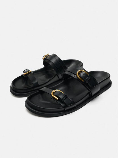 OrthoCare Double-Buckle Comfort Slide Sandals