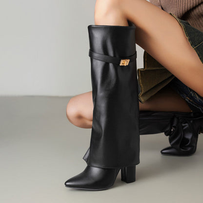 OrthoCare Mid-Calf Boots - Pointed Toe & Buckles