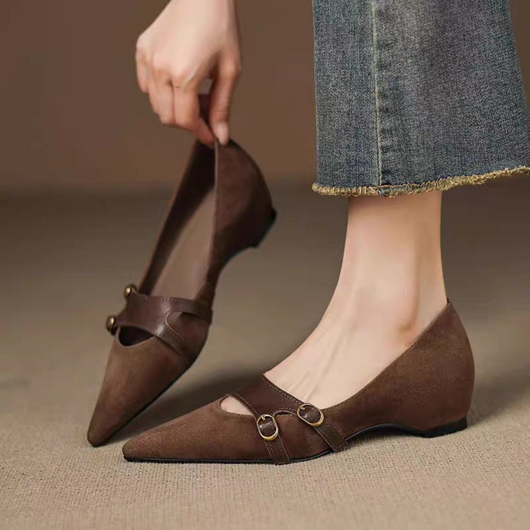 OrthoCare Vintage Pointed Flats - Supportive Design