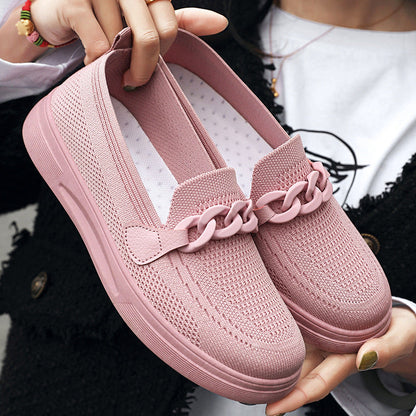 OrthoCare Chain Flats - Slip-On Comfort Shoes