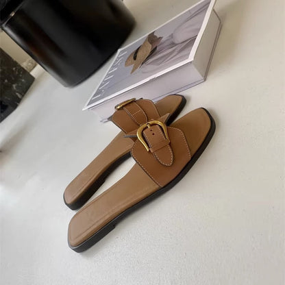 Solene | Women’s Orthopedic Buckle Strap Slide Sandals