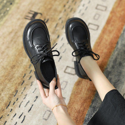 OrthoCare Leather Lace-Up Shoes, British Style