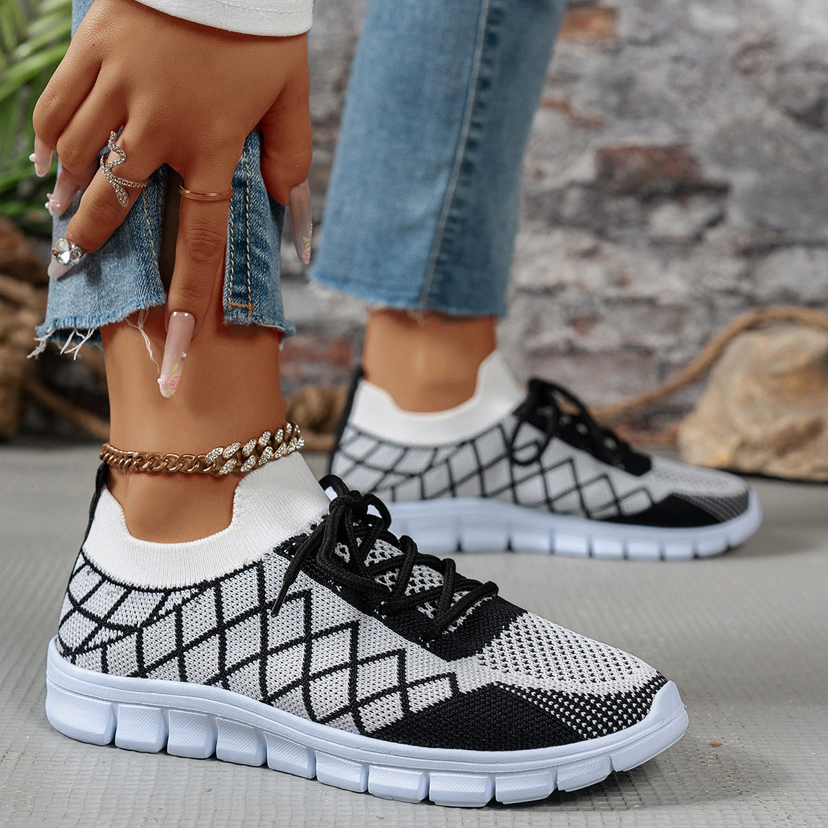 Magnolia | Women’s Orthopedic Breathable Knit Walking Sneakers