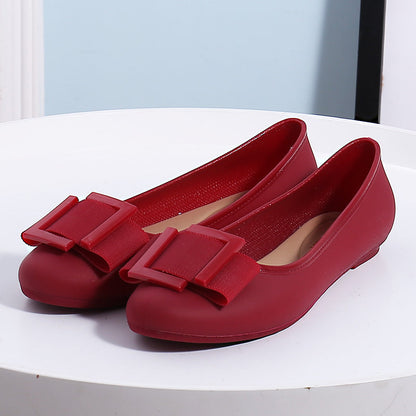 Urbelle | Women’s Orthopedic Bow Accent Comfort Flats