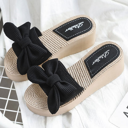 Xylissa | Women’s Orthopedic Bow Knot Platform Slide Sandals