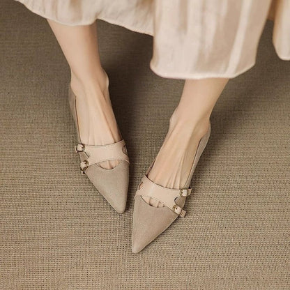 OrthoCare Vintage Pointed Flats - Supportive Design