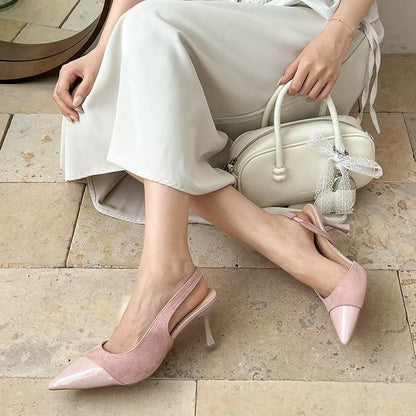 OrthoCare Elegant Slingback Heels – Pointed Toe Slim Comfort Pumps