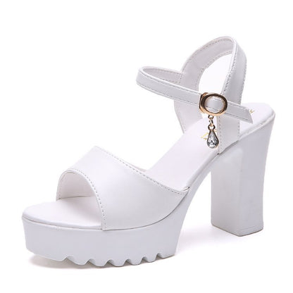 OrthoCare Platform Block Heel Sandals