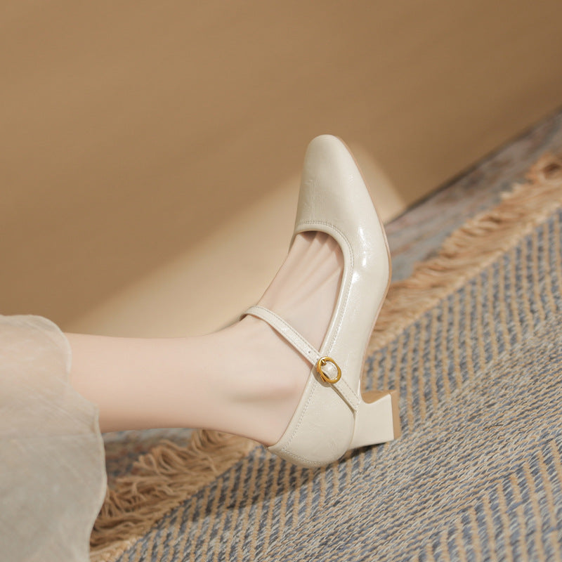 Elowen | Women’s Orthopedic Mary Jane Block Heel Pumps