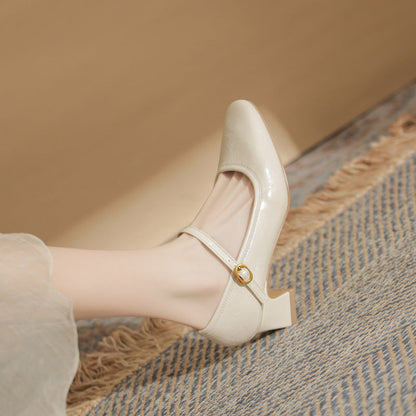 Elowen | Women’s Orthopedic Mary Jane Block Heel Pumps