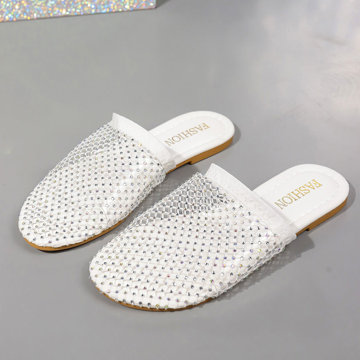 OrthoCare Rhinestone Comfort Slide Sandals