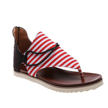Wisteria | Women’s Orthopedic Patriotic Cross-Strap Wedge Sandals