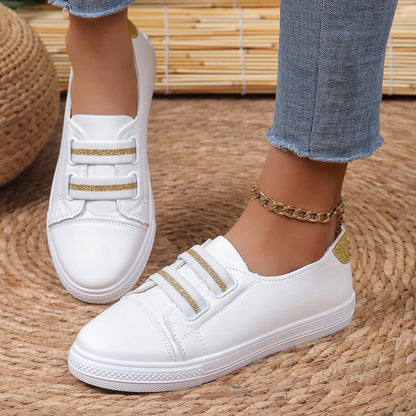 OrthoCare Women’s White Velcro Sneakers – Lightweight Casual Comfort Shoes