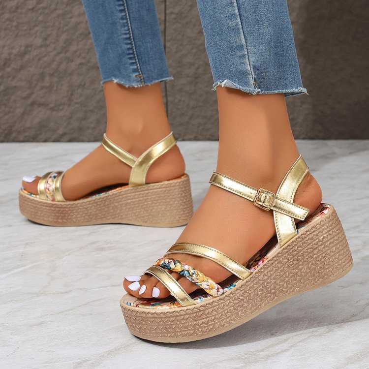 OrthoCare Sandals - Color-Block Comfort Platform
