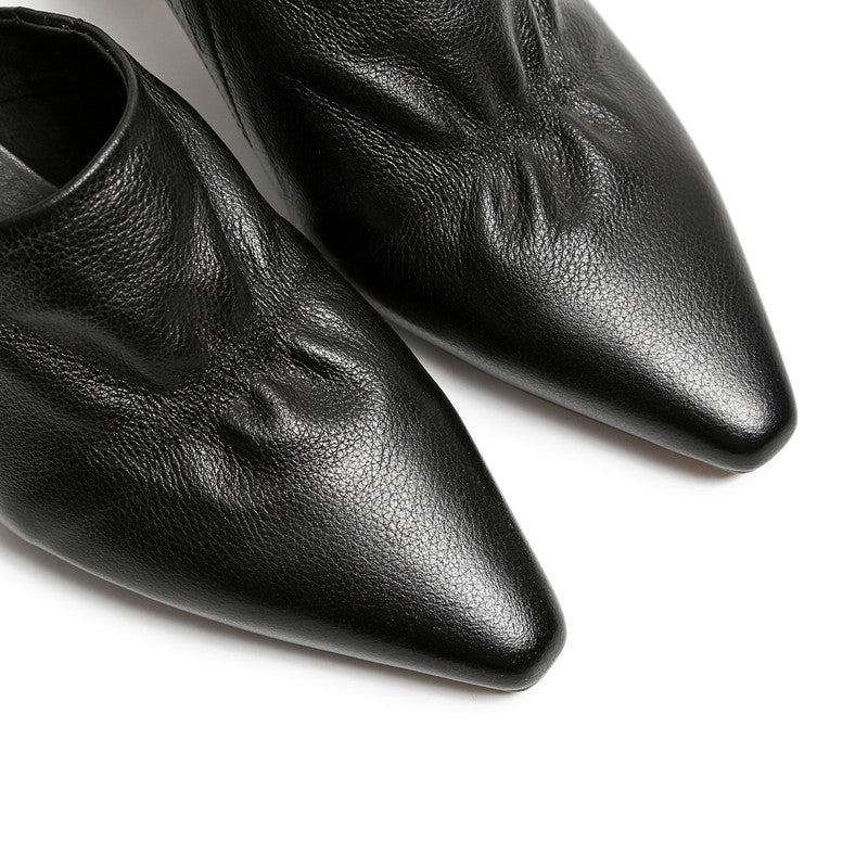 Bhavya | Women’s Orthopedic Pointed Toe Low Heel Mule Pumps