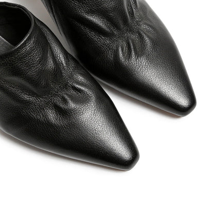 Bhavya | Women’s Orthopedic Pointed Toe Low Heel Mule Pumps