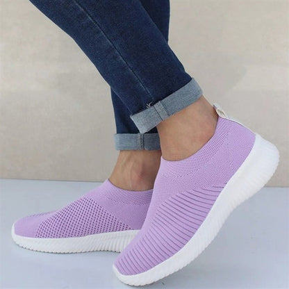 Orthopedic Balanc Women’s Slip-On Sneakers – Breathable Lightweight Walking Shoes