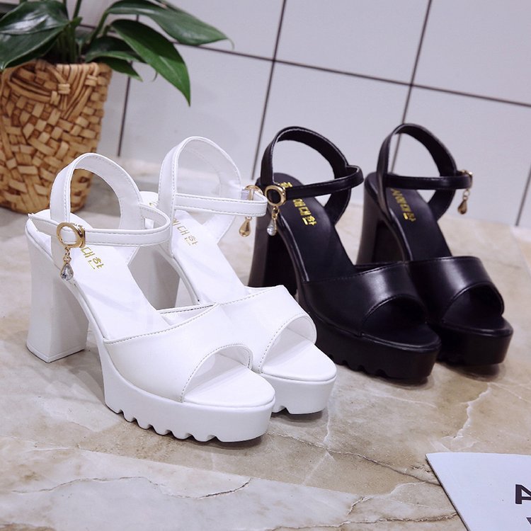 OrthoCare Platform Block Heel Sandals