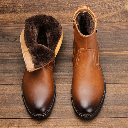 Daphne | Orthopedic Fur-Lined Leather Ankle Winter Boots