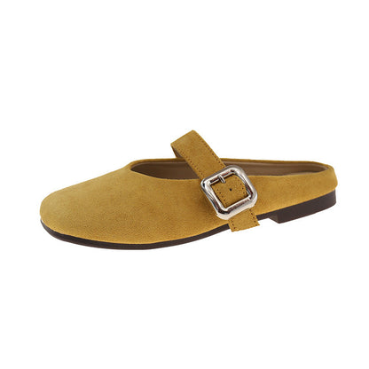 Juletta | Women’s Orthopedic Buckle Strap Mule Flats