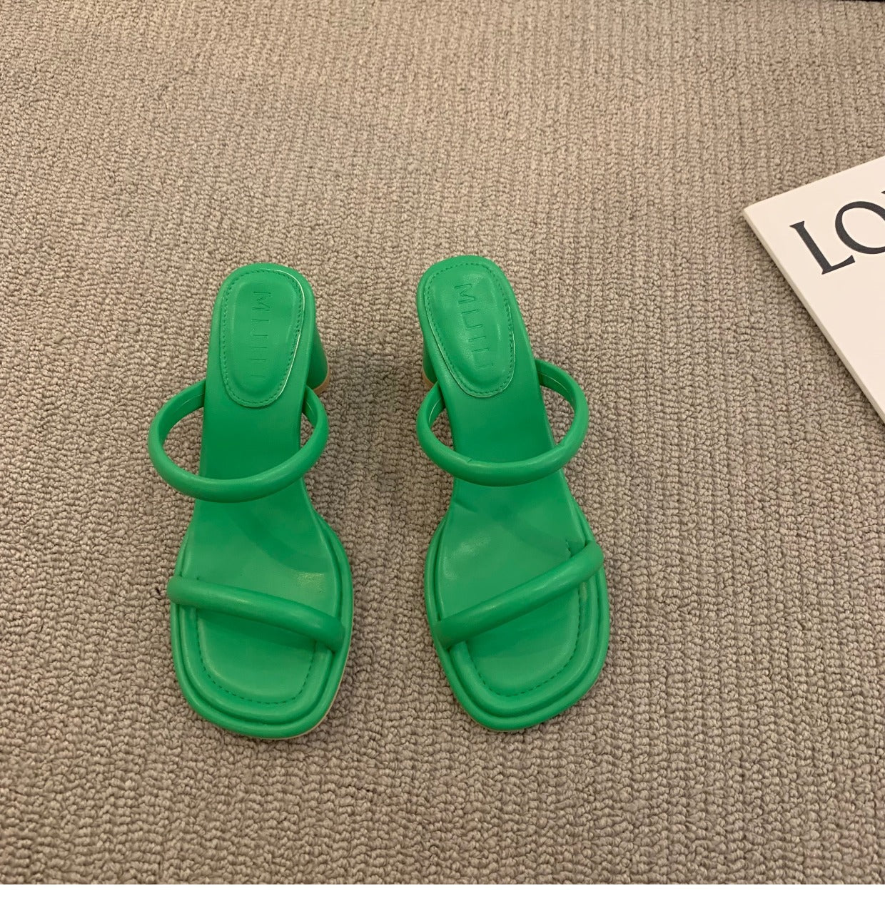 Viretta | Women’s Orthopedic Minimalist Block Heel Mule Sandals