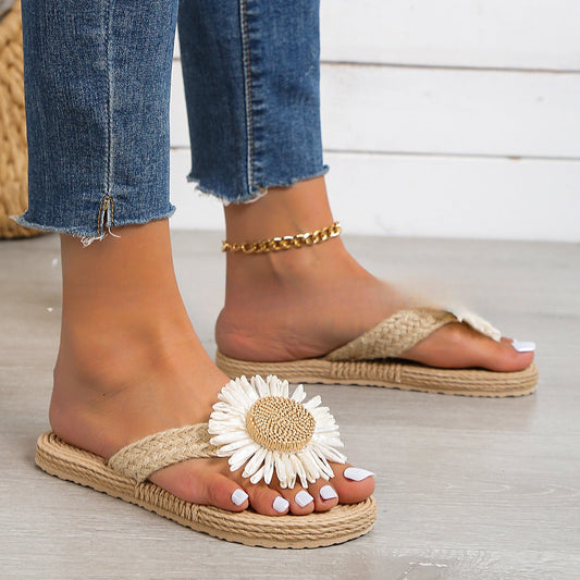 Umeira | Women’s Orthopedic Sunflower Espadrille Slide Sandals