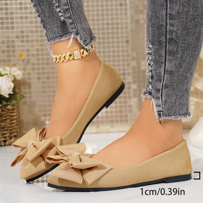 OrthoCare Slip-On Shoes In Larger Sizes With An Elegant Bow