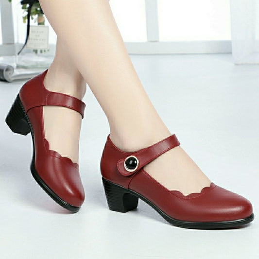 OrthoCare Soft Leather Open-Toe Shoes - Unique Elegance