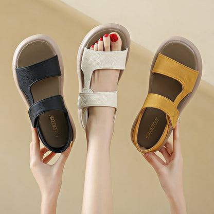 Dynara | Women’s Orthopedic Double Strap Platform Sandals