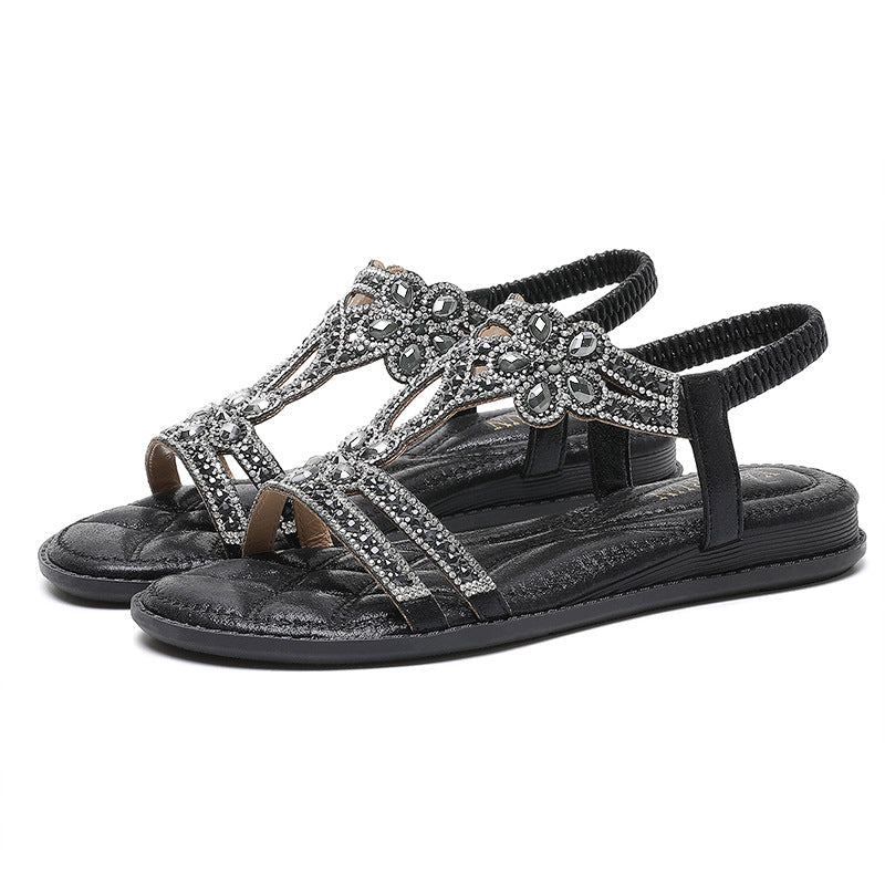 Nayeli | Women’s Orthopedic Rhinestone Gladiator Comfort Sandals