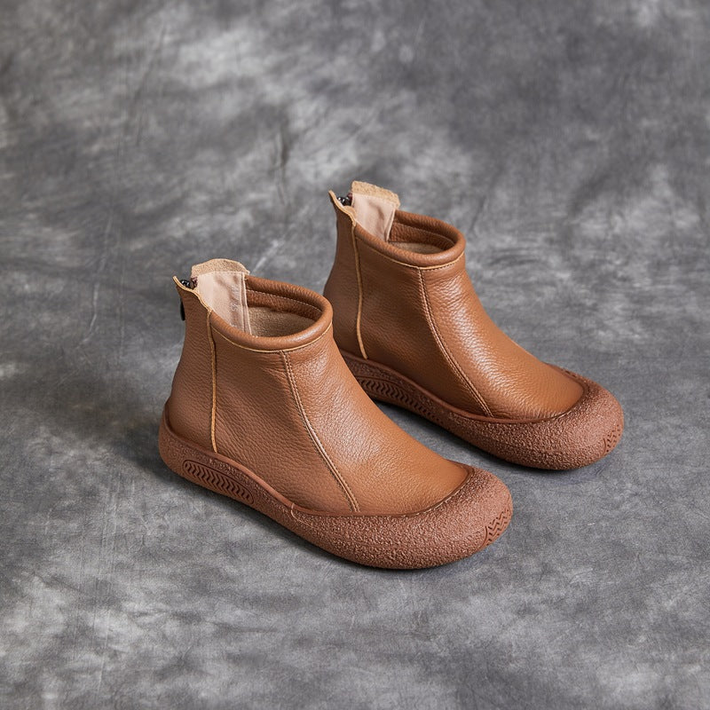 OrthoCare Cowhide Ankle Boots - Supportive Comfort