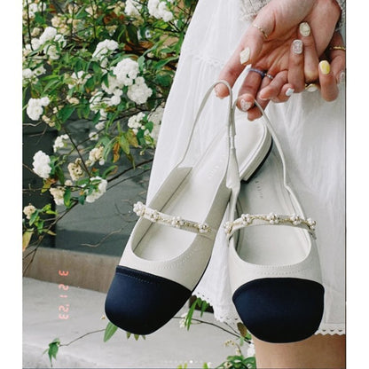 OrthoCare Flat Shoes - Square Toe Elastic Band