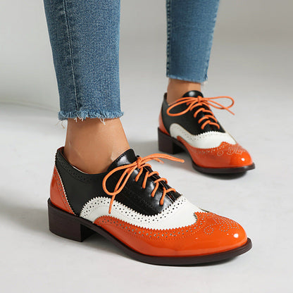OrthoCare | Colorblock Lace-Up Oxford Shoes