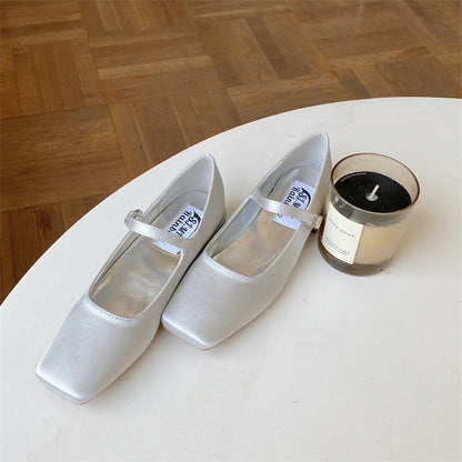 OrthoCare | Transparent Strap Pointed Toe Flats