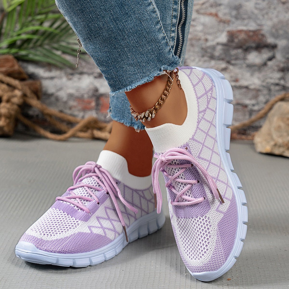 Magnolia | Women’s Orthopedic Breathable Knit Walking Sneakers