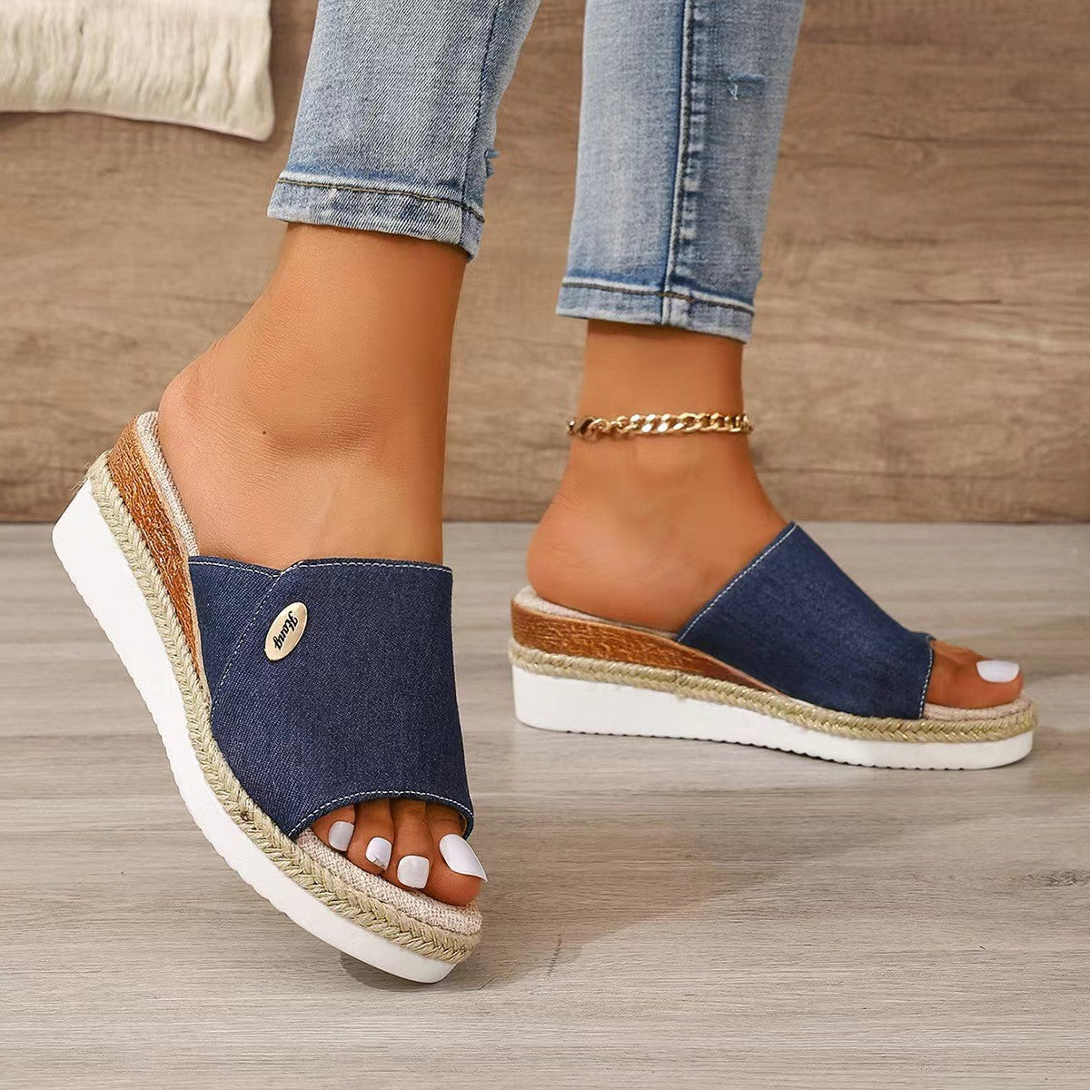 OrthoCare Platform Comfort Slide Sandals