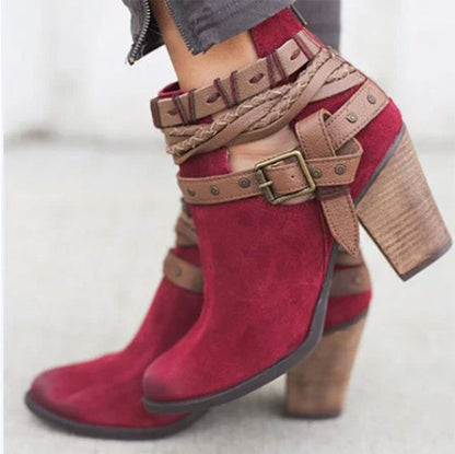Nana | Orthopedic Braided Strap Heeled Boot