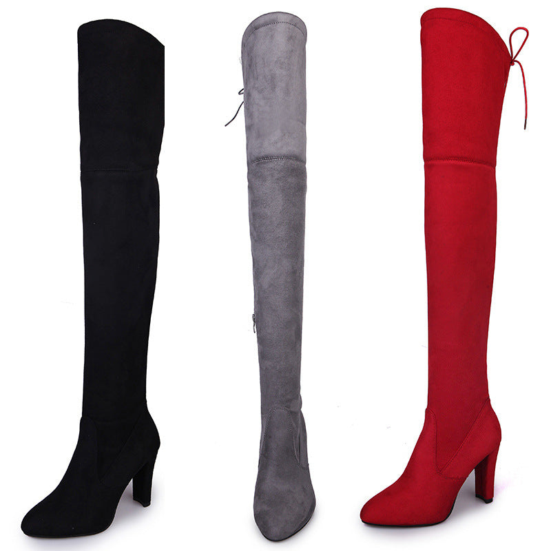 Cassy | Orthopedic High Heel Knee High Boots