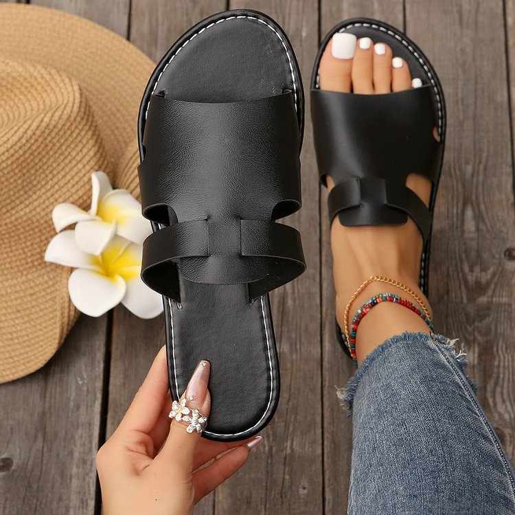 OrthoCare Plain Flat Slippers - Casual Elegance