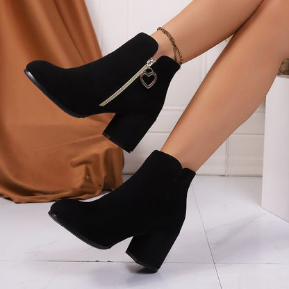 OrthoCare Boots - Plus Size Side Zipper Comfort
