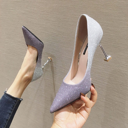 OrthoCare Sexy Gradient Pointed Stiletto Pumps - Unique Elegance