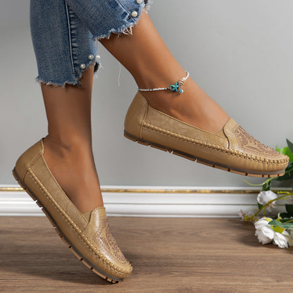 OrthoCare Retro Flat Loafers  With A Unique Vintage Look