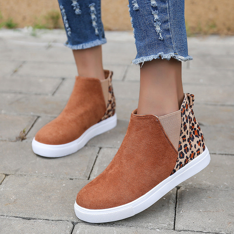 OrthoCare Leopard Flats - Elastic V Cutout Comfort