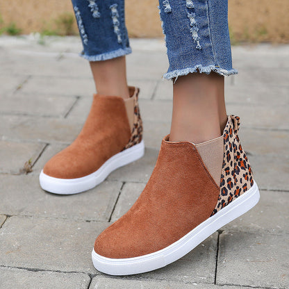 OrthoCare Leopard Flats - Elastic V Cutout Comfort