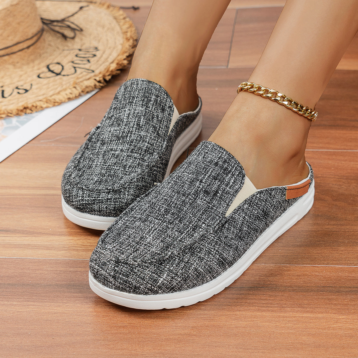 Orthopedic Slip-On Mule Shoes – Lightweight Breathable Comfort Walking Flats