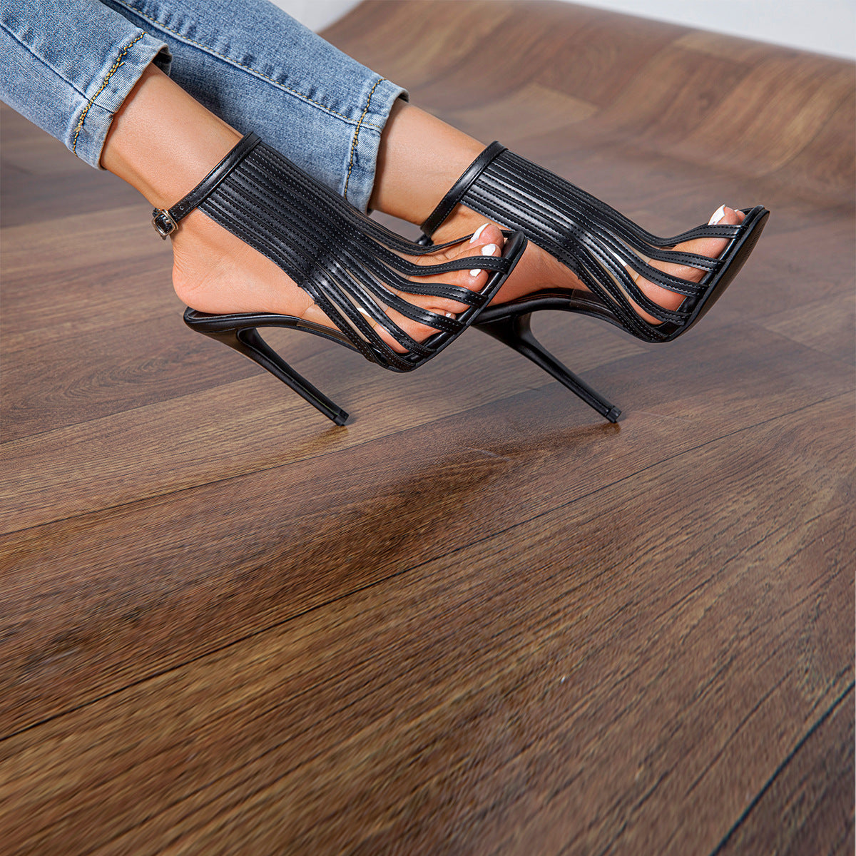 OrthoCare Sexy Open Toe Stiletto Sandals