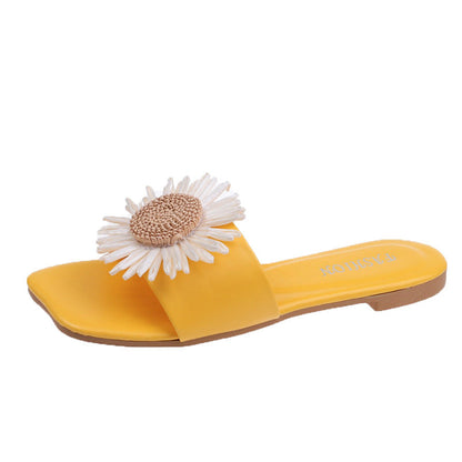 Ravena | Women’s Orthopedic Daisy Accent Comfort Slide Sandals