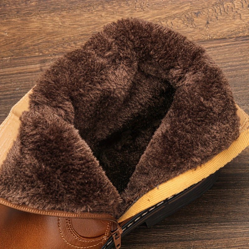 Daphne | Orthopedic Fur-Lined Leather Ankle Winter Boots