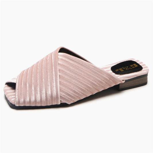 Bambina | Women’s Orthopedic Pleated Cross Strap Comfort Slide Sandals