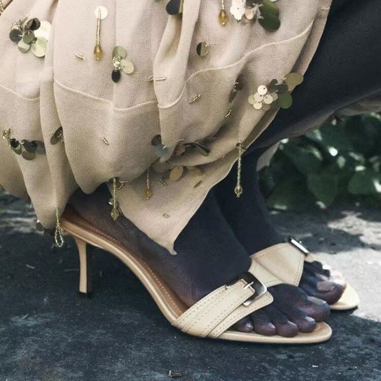OrthoCare Elegant Mid-Heel Sandals  -